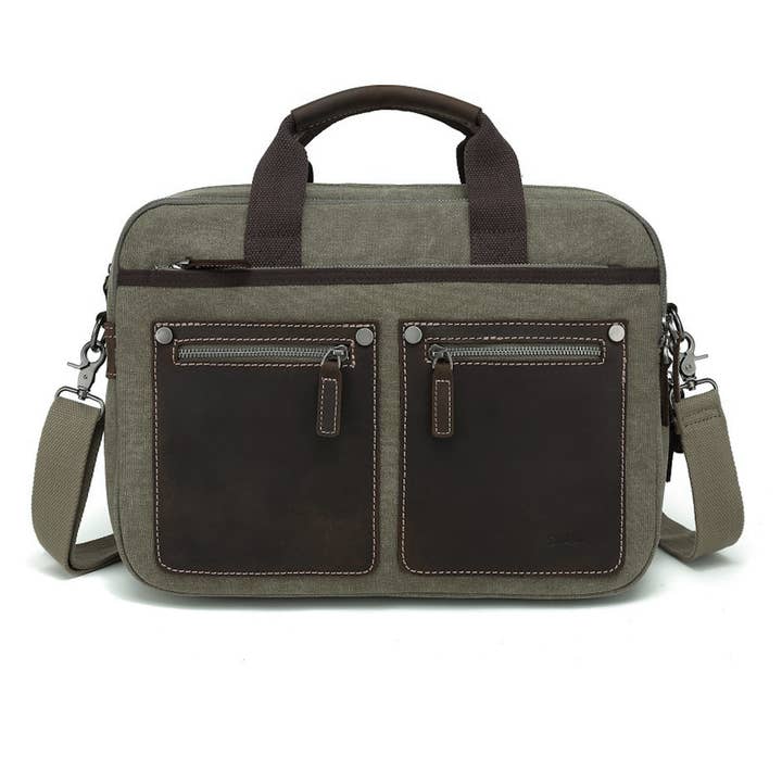 Sac à bandoulière en toile MB 6850 (vert) pour la vente par Davan