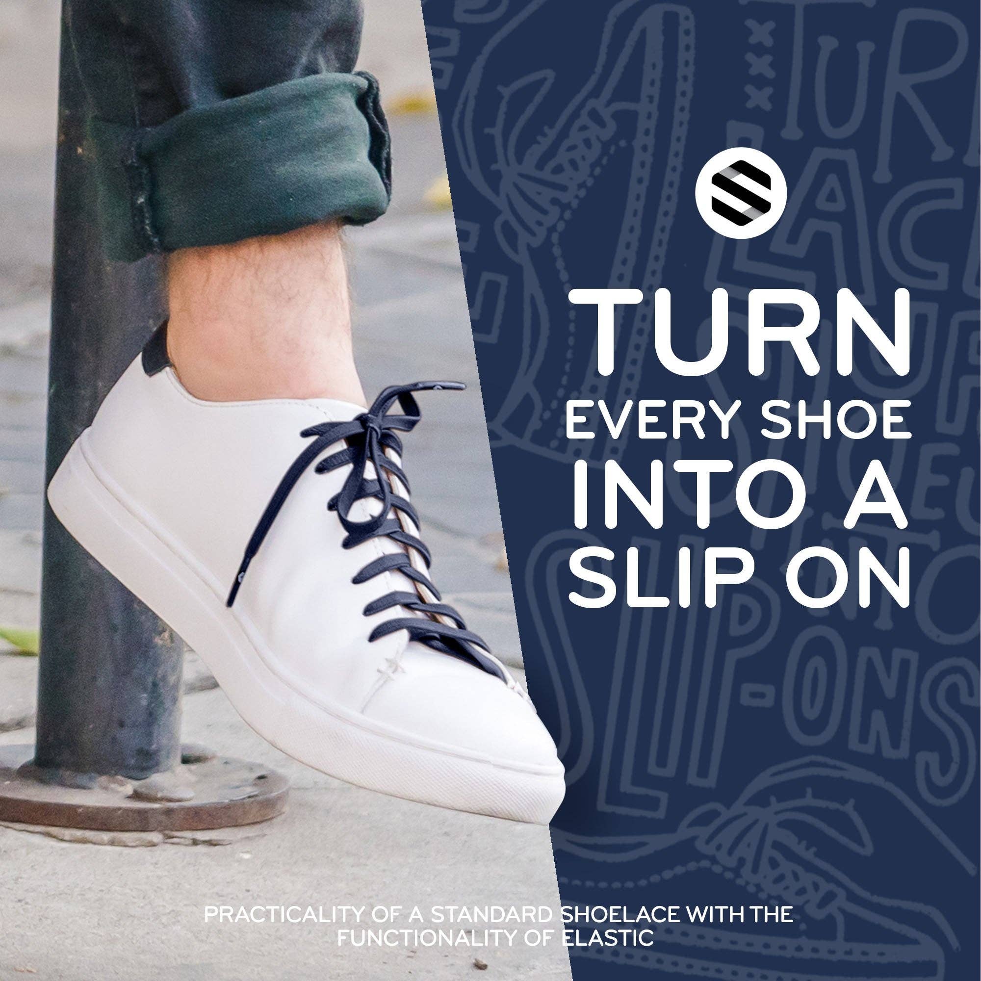 The Original Stretchlace - Vendita all'ingrosso Lacci per scarpe - Unisex - Lacci per scarpe elastici piatti48