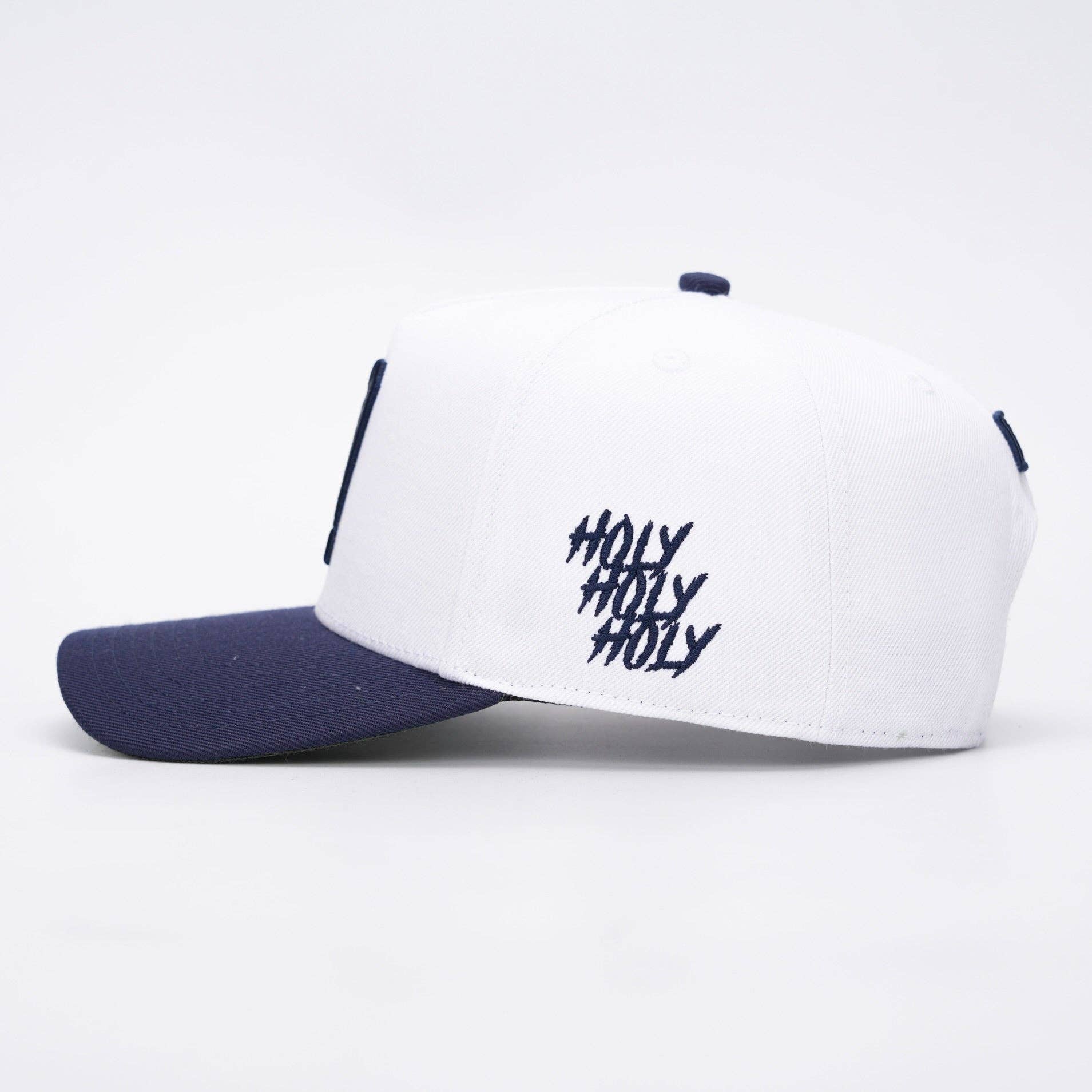 Malta Apparel LLC - Wholesale Baseball Cap - Unisex - [PRE-ORDER - SHIPS JANUARY 16TH] ‘7’ Premium Wool Blend SnapBack - White/Navy3