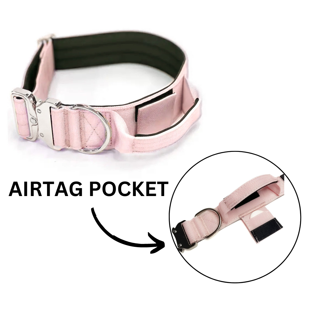 PETROAM - Wholesale Pet Collar - Dog - Air Tag Pocket Tactical Dog Collar8