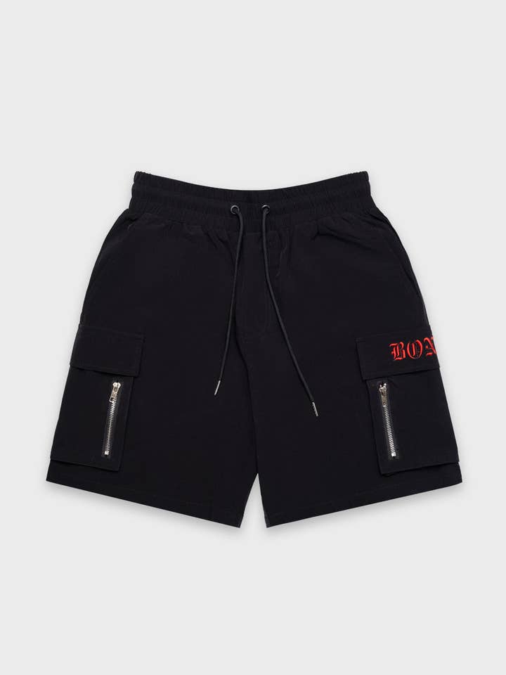 Gothic Utility Shorts - Black for wholesale by Billy Bones Club