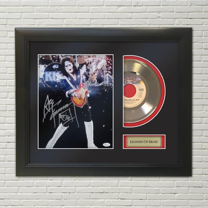 Ace Frehley Schallplatten-Display, 2 gerahmt, 45er Gold für den Großhandel von Gold Record Outlet