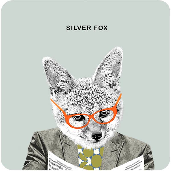Coaster - Silver Fox for wholesale by Sally Scaffardi Design