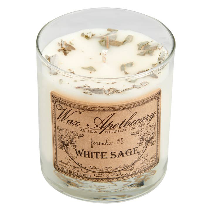 Wax Apothecary - Wholesale Jar/Filled Candle - 7oz Botanical Candle in Scotch Glass NO BOX - Choose A Scent