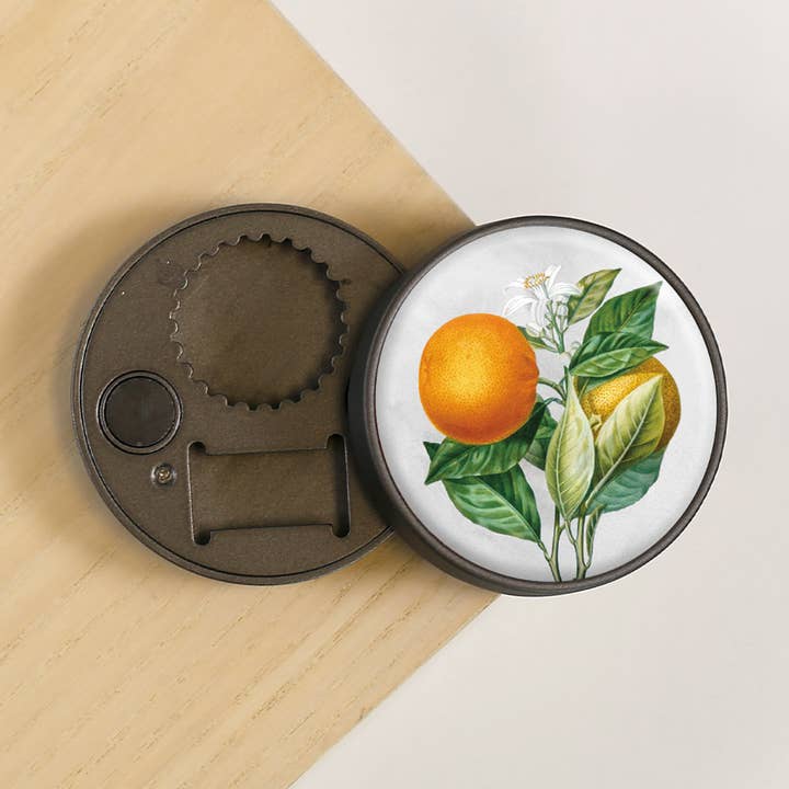 Blomma Orange Frukt Kök Magnet Flasköppnare för wholesale av Lucy Lu Designs