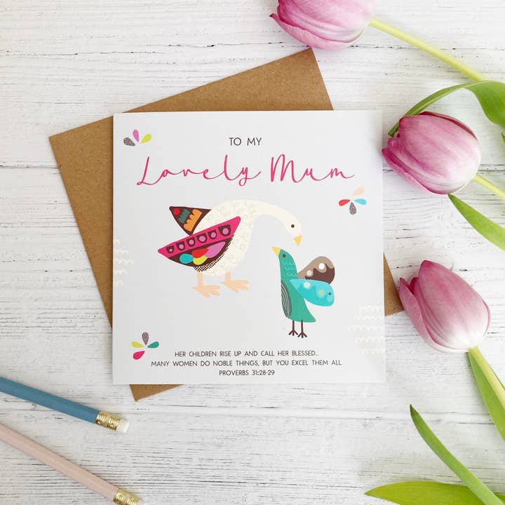 Naar My Lovely Mum Card voor wholesale door Hope and Ginger