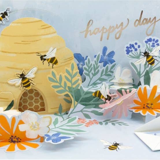 Abeilles à miel panoramiques 3D Pop-Up pour la vente par Popshots Studios