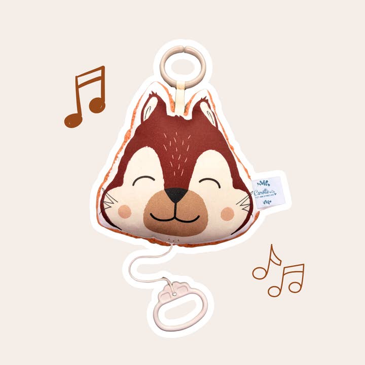 Mini musikpude Egern toffee for engroshandel hos Carotte & Cie