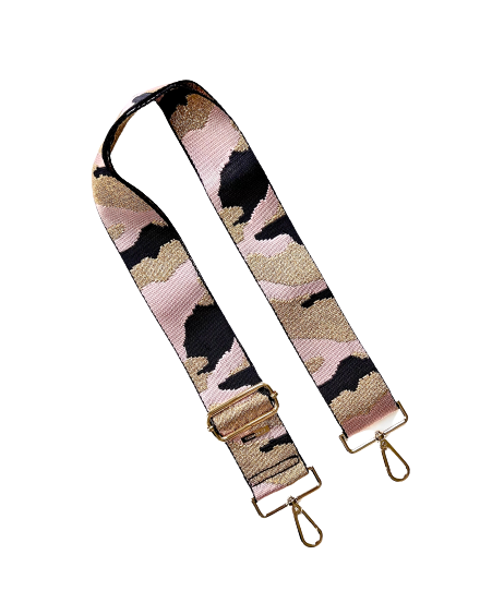 Thomas and Lee Company - Wholesale Bag Strap - Women's - Camo Print Adjustable Bag Strap - Gold Hardware - 10 colors available4