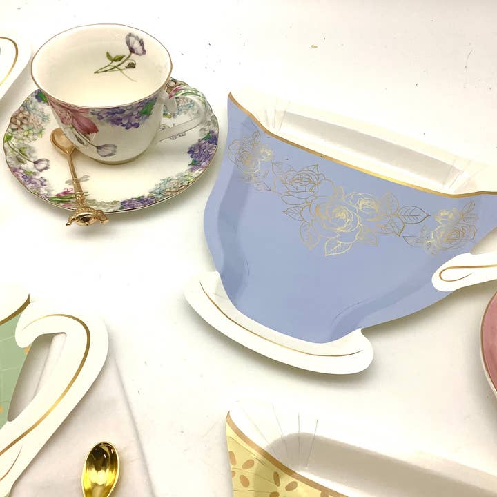 All Little Cute Things - Wholesale Disposable plate - Vintage Teacup Shaped Plates for Tea Party Plates9