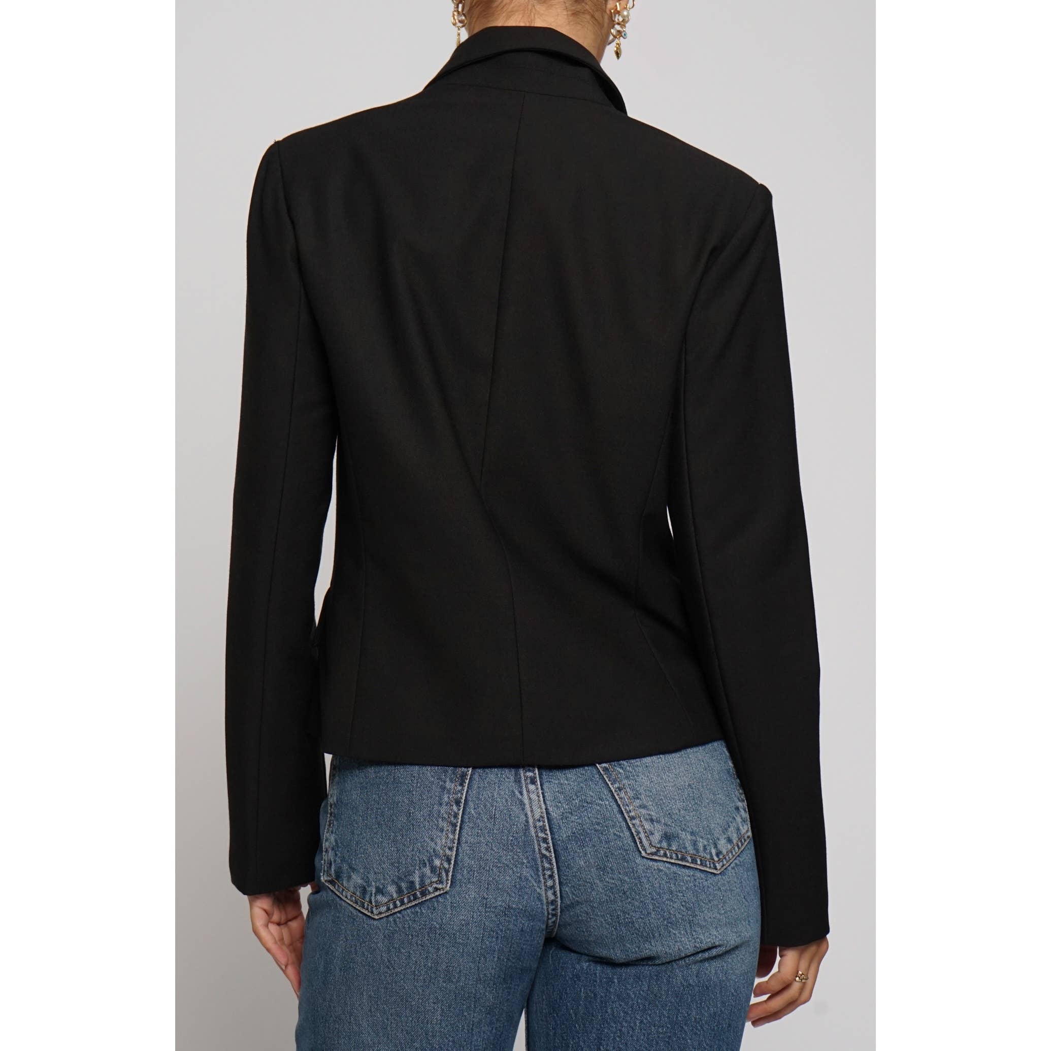 Sans Souci – Großhandel Jacke – Damen – ZWEIREIHIGE KURZJACKE MIT GOLDENEN KNÖPFEN2