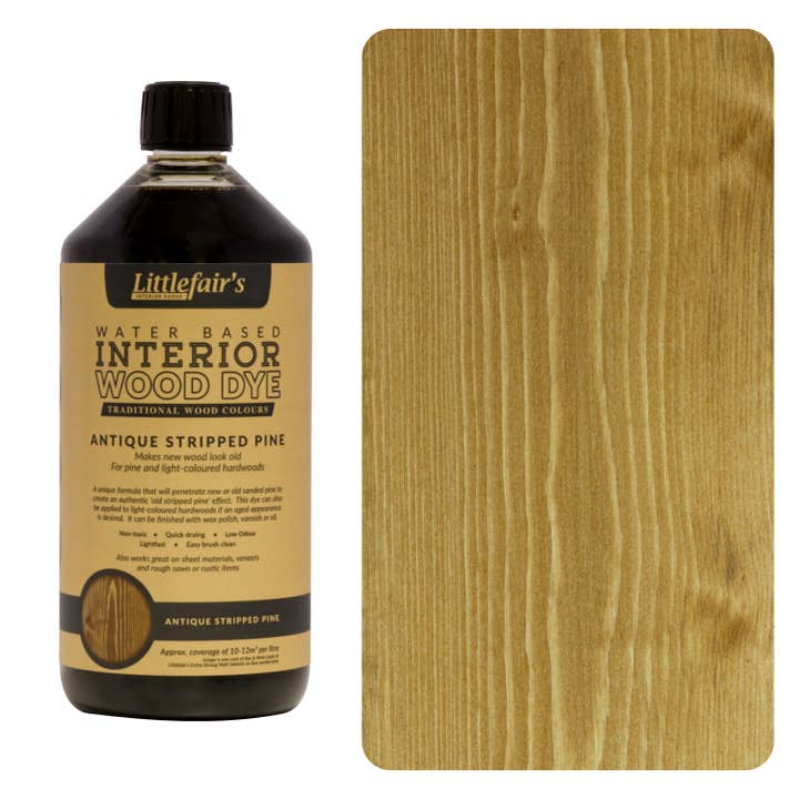 Littlefairs Wood Finishing Products Ltd - Wholesale Furniture Wax/Paint - Wood Stain Water-based - Antique Stripped Pine4
