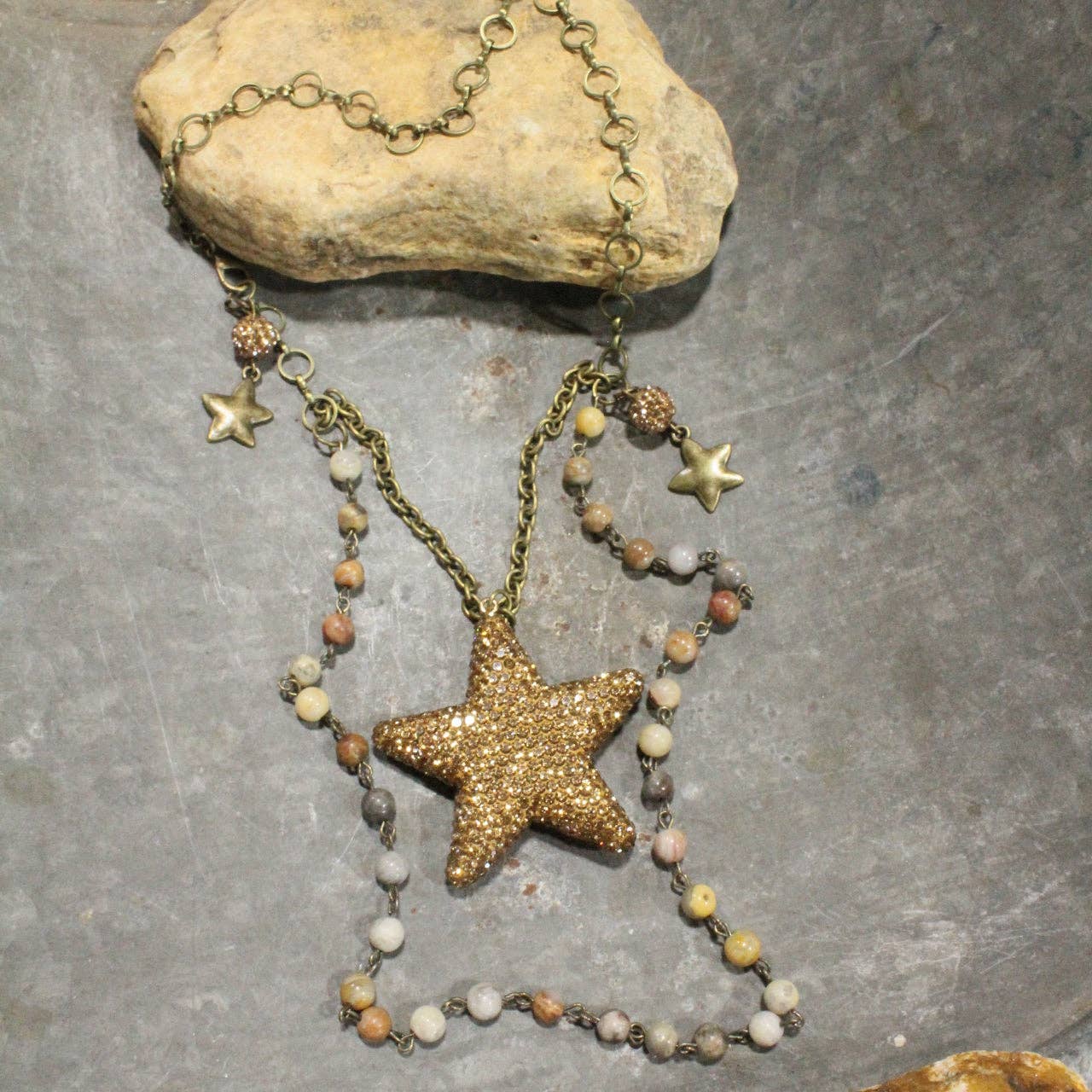 The Primitive Peddler, Inc. - Wholesale Pendant/Charm Necklace - Stars In The Night Sky Layered Necklace6