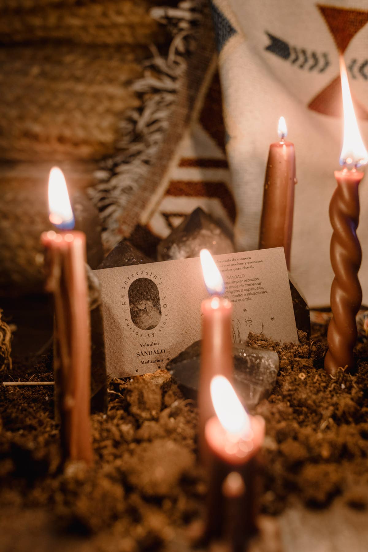 Antevasin´s Store - Wholesale Votive Candle - SANDALWOOD brown ritual candle (meditation) 15gr x 13cm5