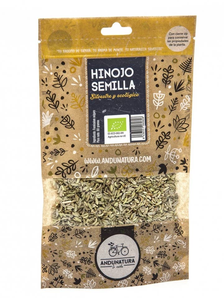 Venkelzaad Kraft Zak 60gr -ECO- voor wholesale door Andunatura