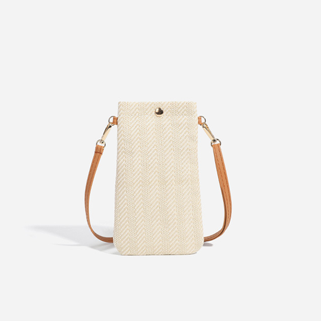 UNISHE - Wholesale Tote Bag - Women's - Woven Vertical Straw Crossbody Shoulder Bag ZK32258