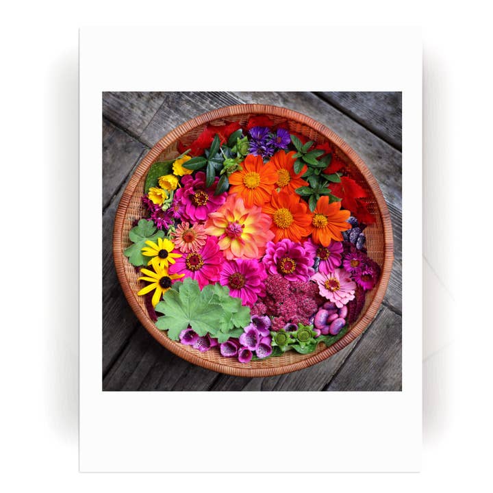 Flower Basket Card :: Sunrise Beauty for wholesale by Nature Mandala Art