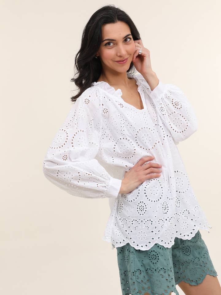 LÉA & LUC - Wholesale Blouse - Women's - 100% Cotton Blouse REF. 121682