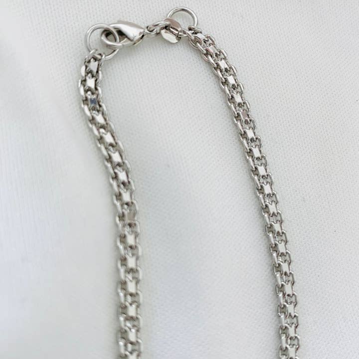 Silver Azabache Choker Necklace, Evil Eye Charm Necklace, Figa Hand for wholesale on Faire9