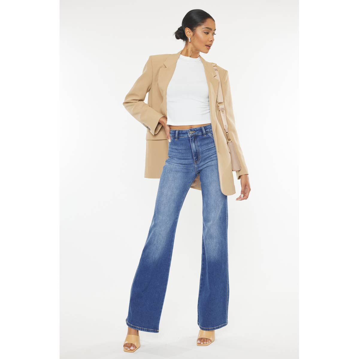 KanCan Kan Can Ultra High Rise Corduroy Super Flare Pant