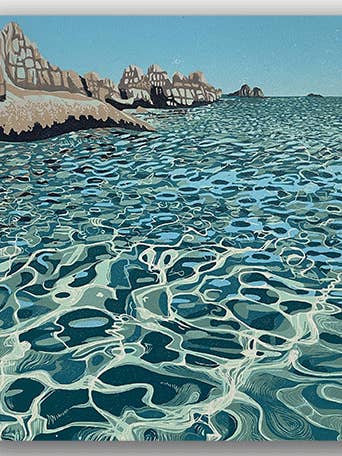 NC062 Sommardagar Logan Rock - Hazel McNab för wholesale av Cardiau Nico Cards