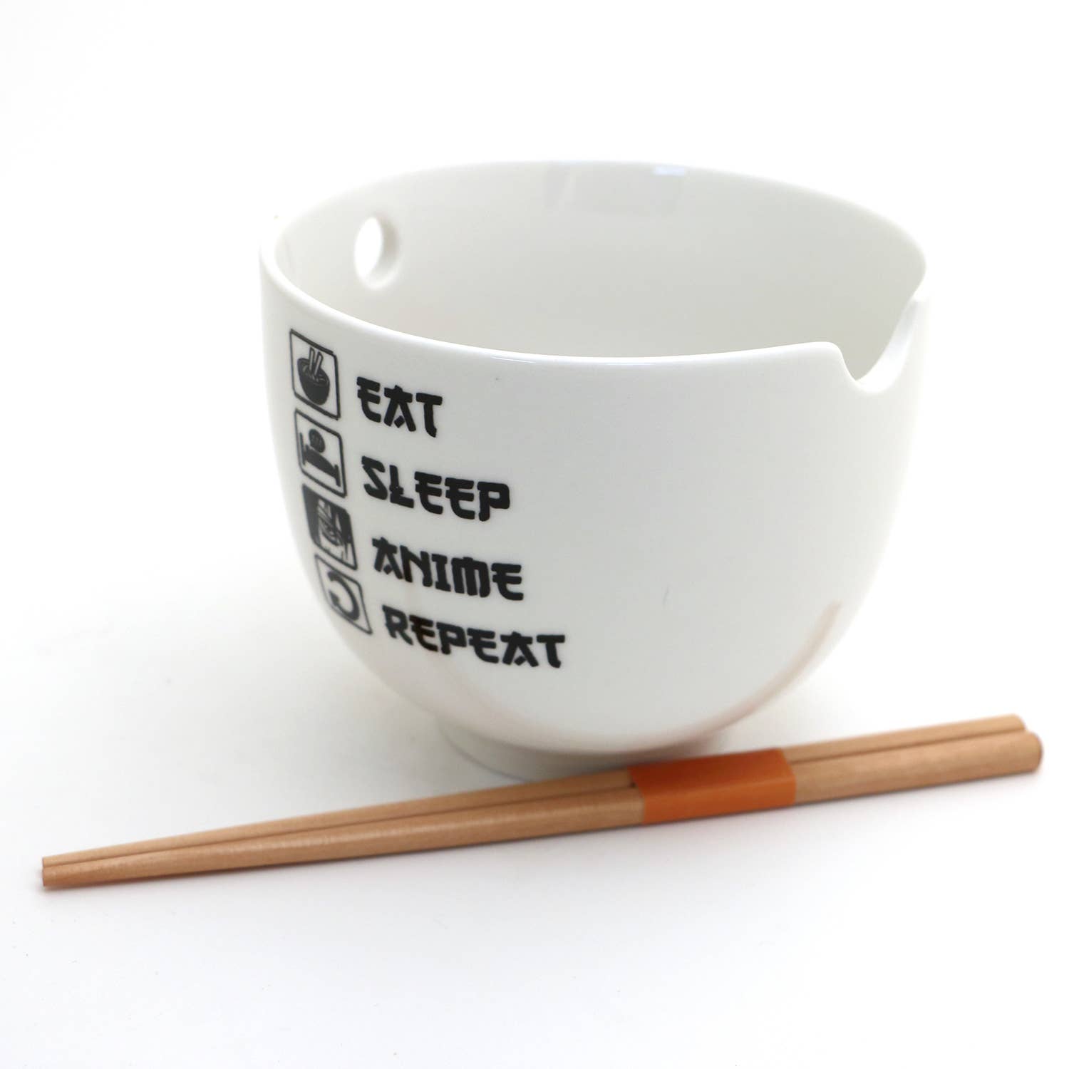 Lenny Mud - Wholesale Bowl - Eat Sleep Anime Noodle Chopstick Bowl, pho ramen gamer3