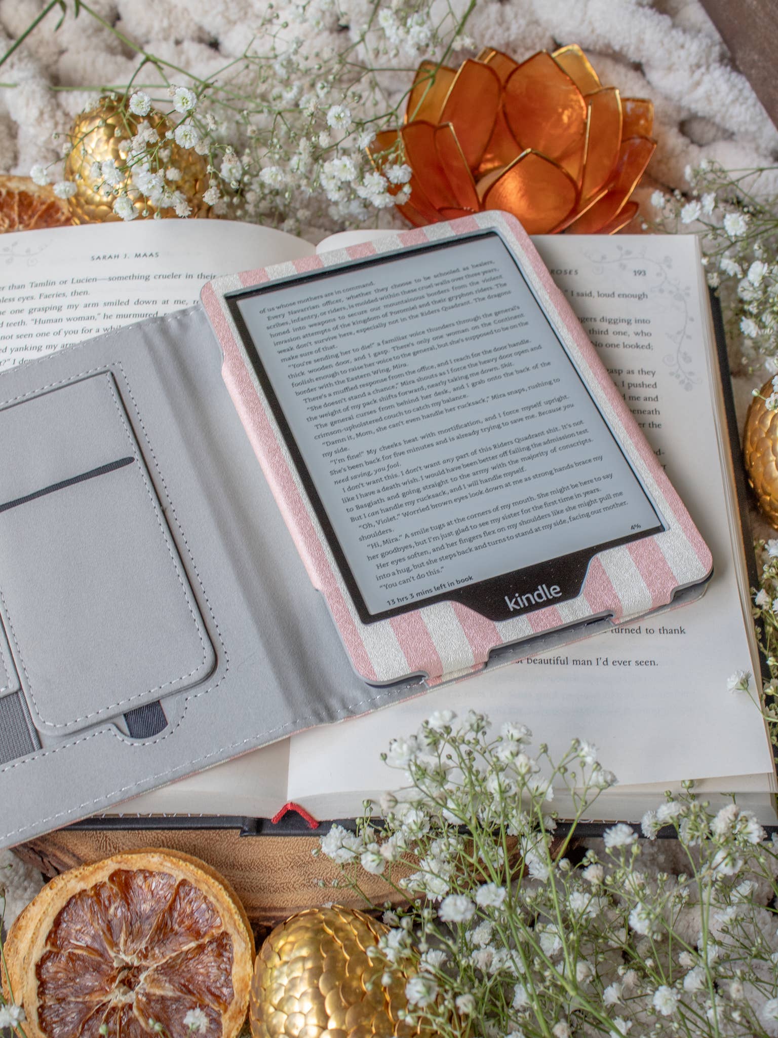 Meaggie Moos - Wholesale Book Cover - Kindle Case | Pink Stripes3