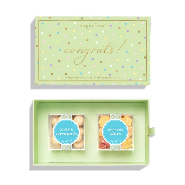 Congrats - 2pc Candy Bento Box® (Preset) for wholesale by Sugarfina