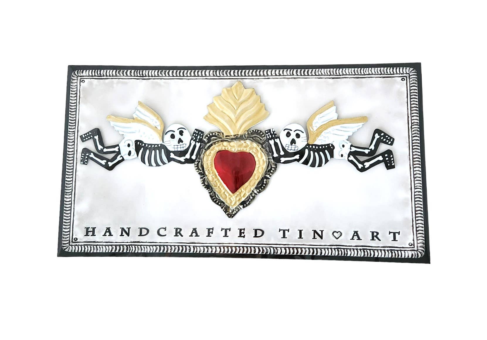 Sedona Spirit - Venta al por mayor Papel pintado 3D - Calaveras de Día de los Muertos con corazón1