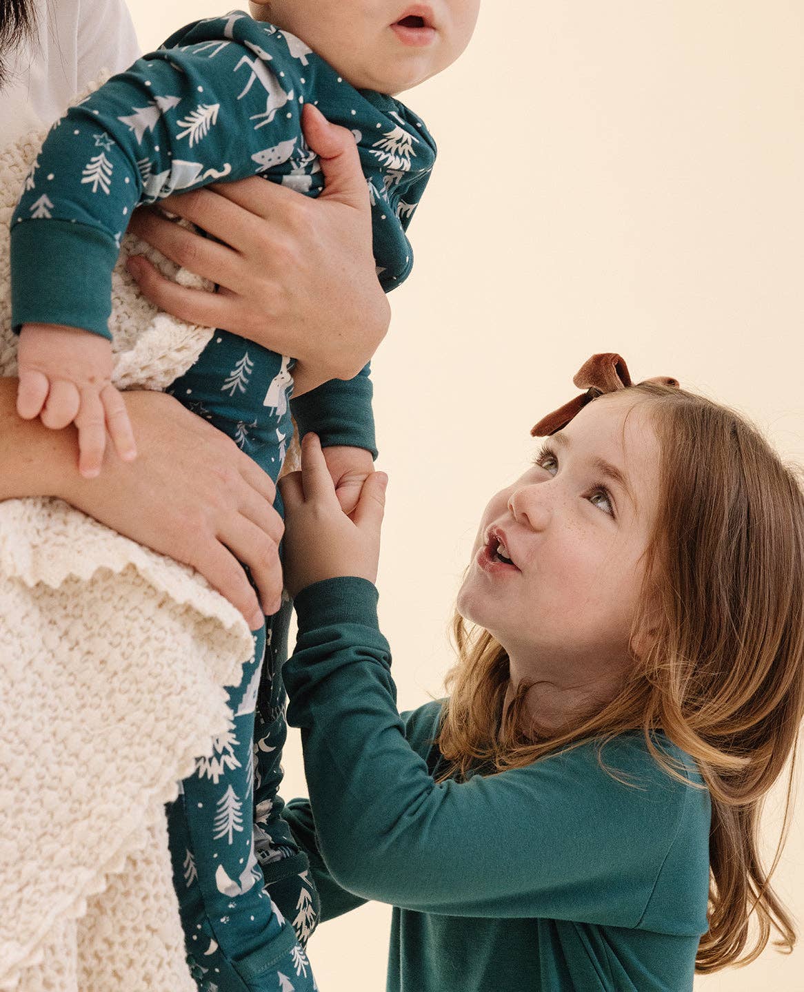 Lark - Wholesale Jumpsuit - Baby - Holiday Convertible Footie in Winter Wonderland1