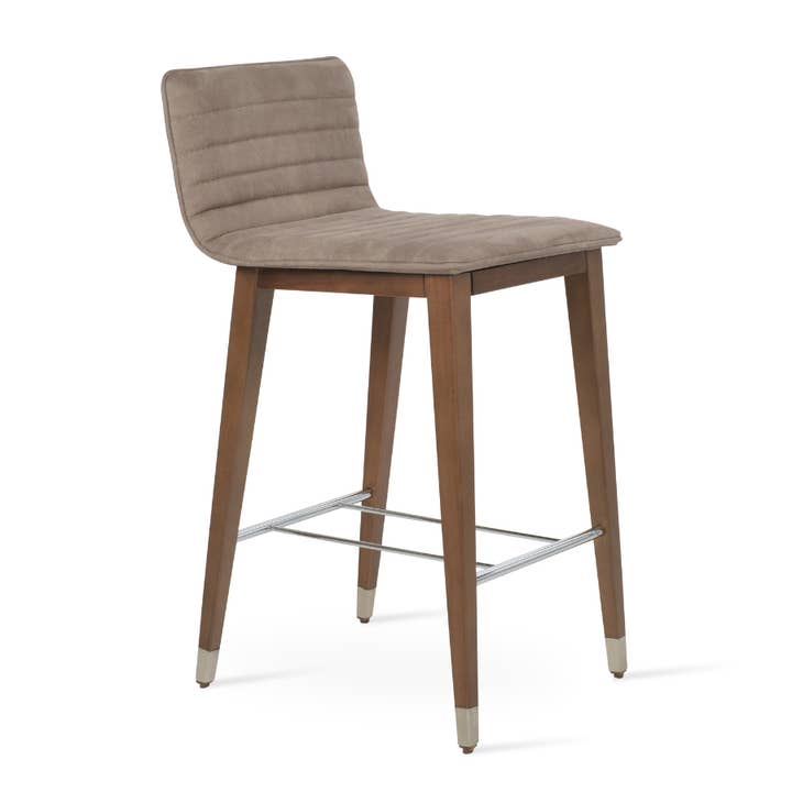 Corona Beige Upholstered Bar Stools for wholesale by Your Bar Stools
