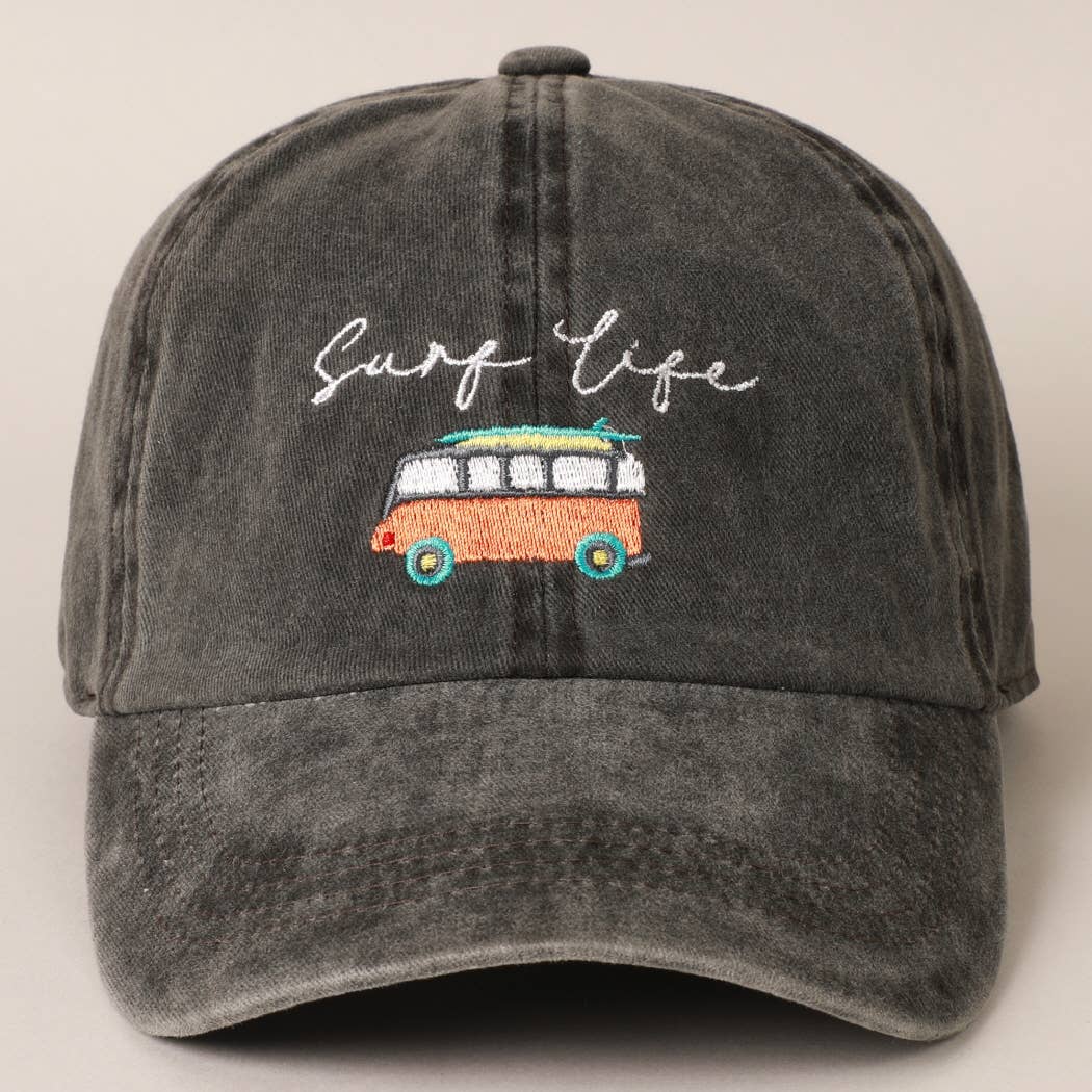 Fashion City - Wholesale Baseball Cap - Women's - Surf Life Embroidered Baseball Cap Hat11