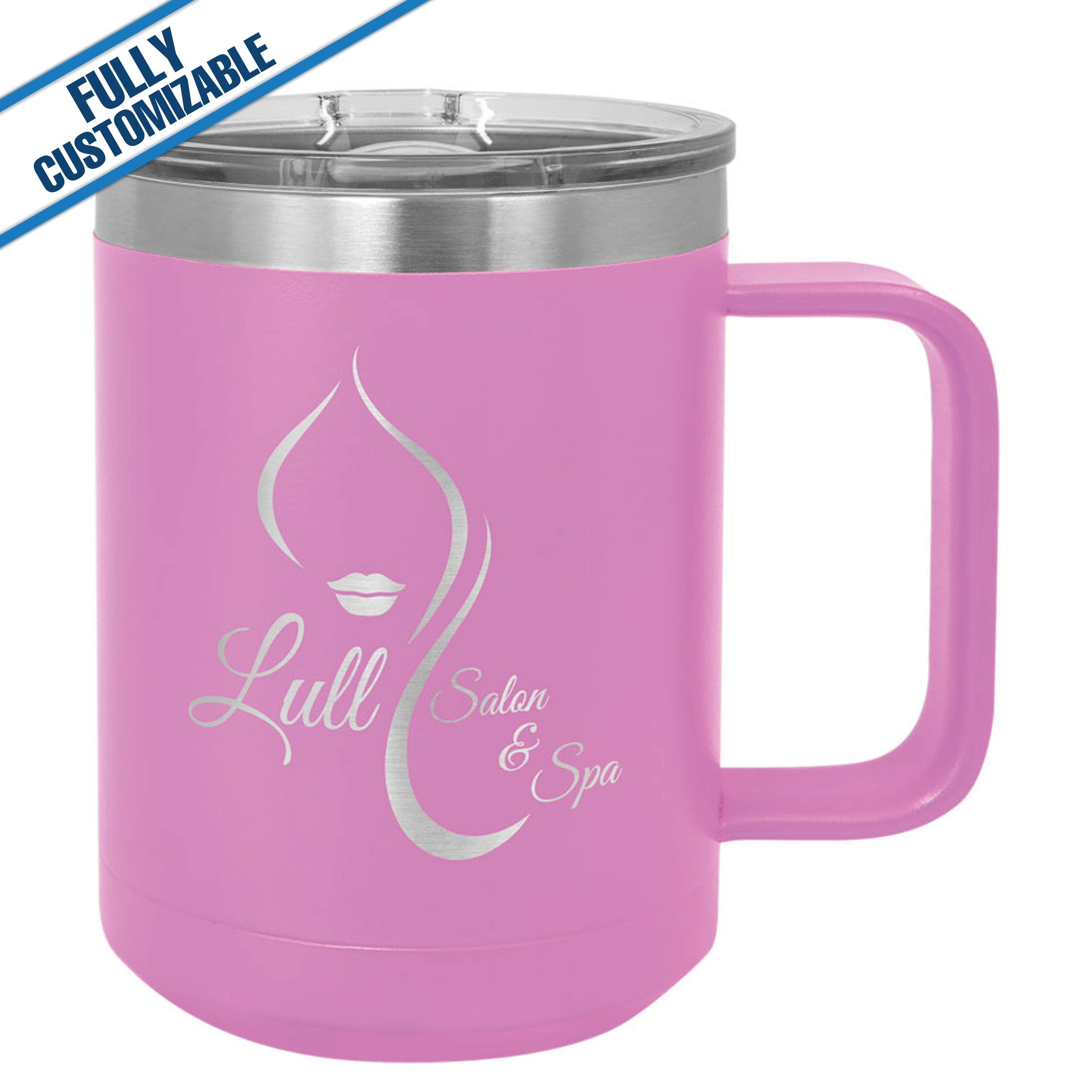 GiftWorksPlus - Vente Gourde/bouteille isotherme - 15 oz. Mug de voyage gravé entièrement personnalisable7