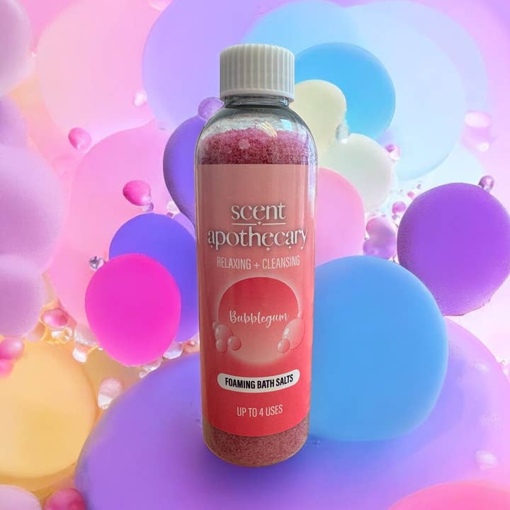 Bubblegum Foaming Bath Salts for wholesale by Scent Apothecary
