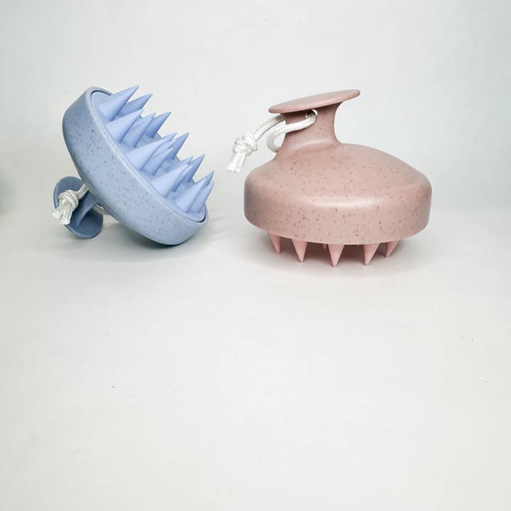 Smile Boutiques - Wholesale Head scratcher/massager - Silicone Bristle Shampoo Brush - Eco Friendly Scalp Massager