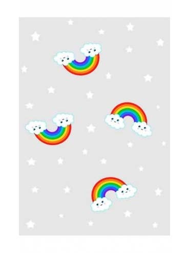 RAINBOW grå tæppe for engroshandel hos Mani Textile