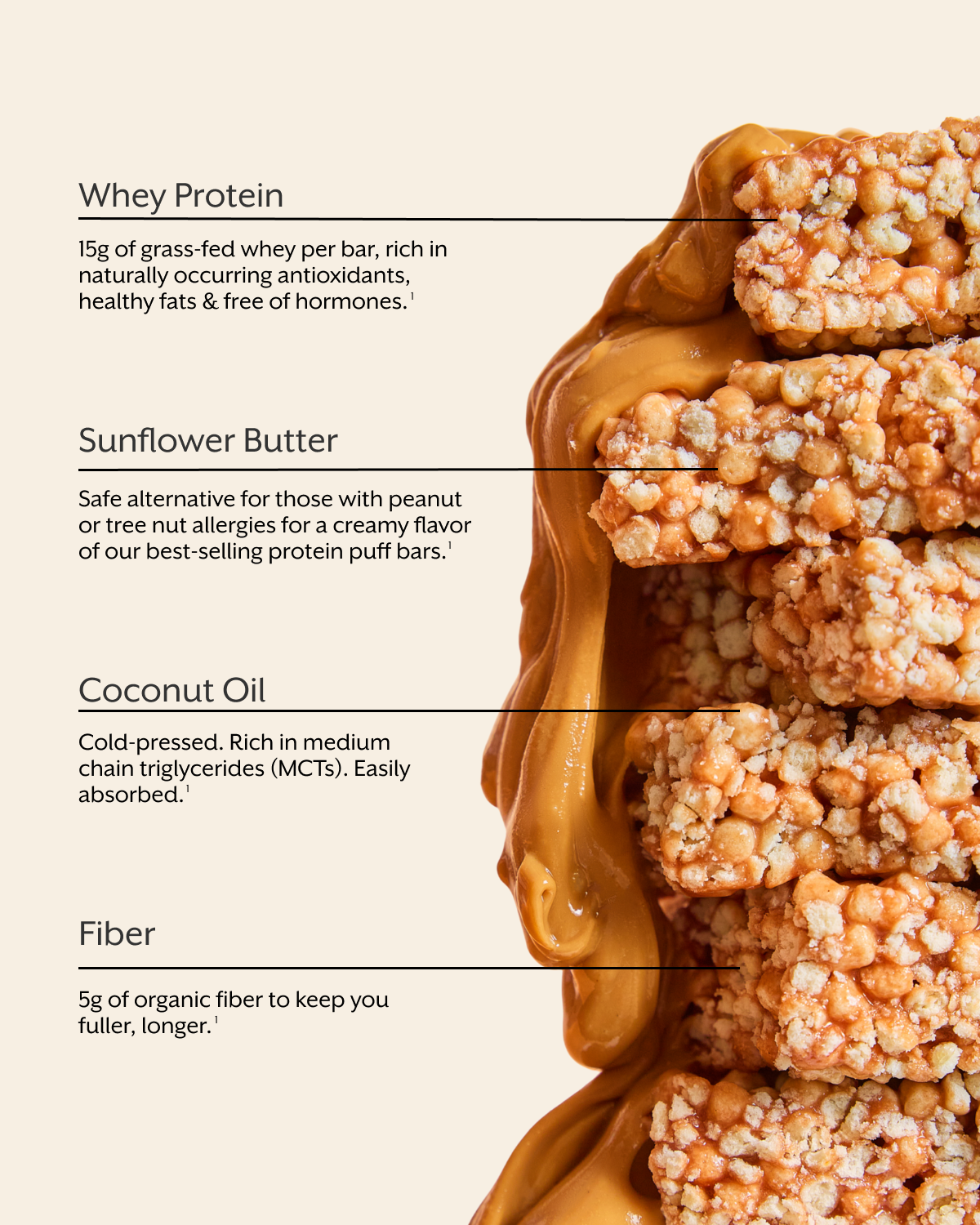 Promix - Wholesale Snack Bar - Sunflower Butter Protein Puff Bars2