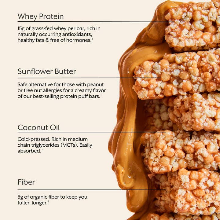 Promix - Wholesale Snack Bar - Sunflower Butter Protein Puff Bars2