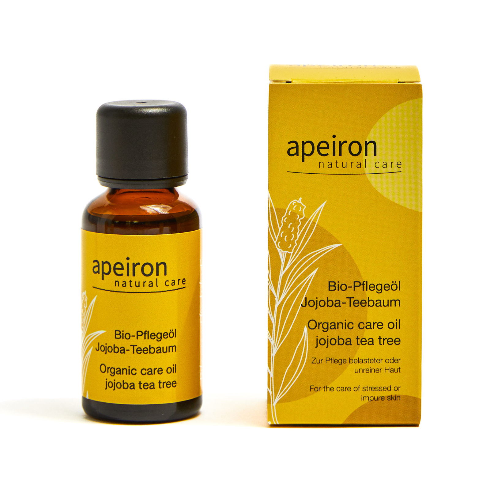 Spa Vivent - Wholesale Bath/Body Oil - apeiron organic jojoba tea tree care oil 30ml1