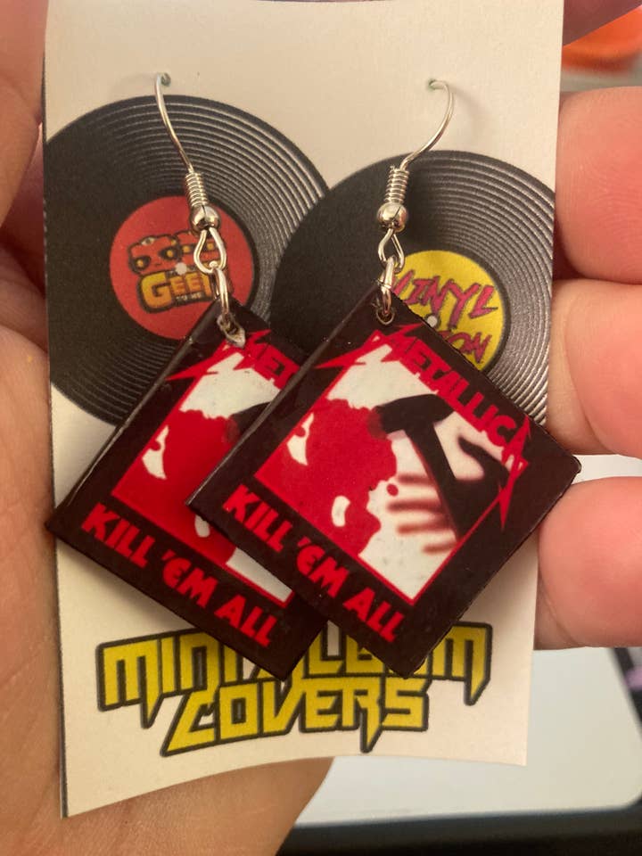 Earrings - Mini Album Covers for wholesale by It's All Geek to Me