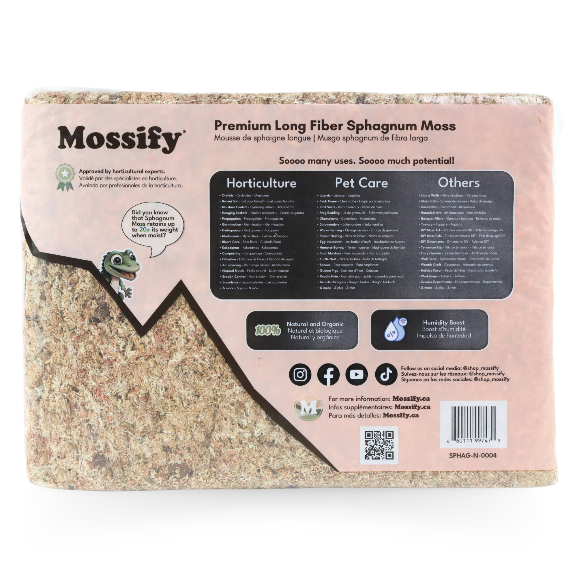 Mossify - Wholesale Planting/Potting Soil - Premium Long Fiber Sphagnum Moss – For Orchids & Kokedamas7