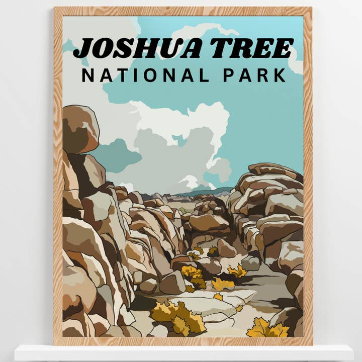Cartaz do Parque Nacional Joshua Tree | Wall Art California por atacado de Wild Life Design Co.