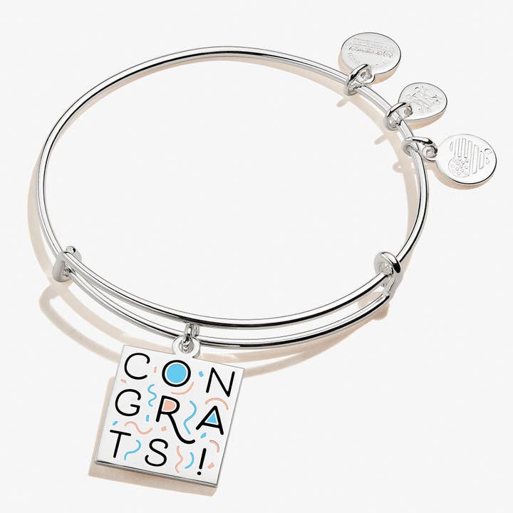 'Congrats!' Charm Bangle for wholesale by Alex and Ani