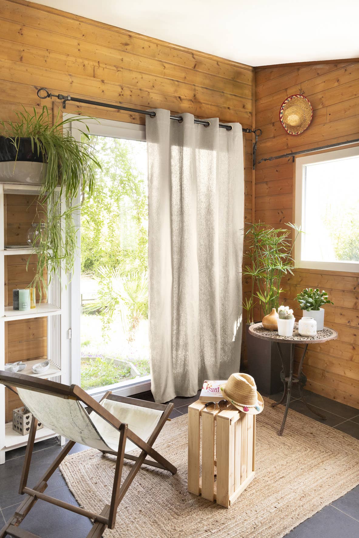 L'effet Papillon - Wholesale Curtain - KALA Greige curtain 140 x 260 cm0