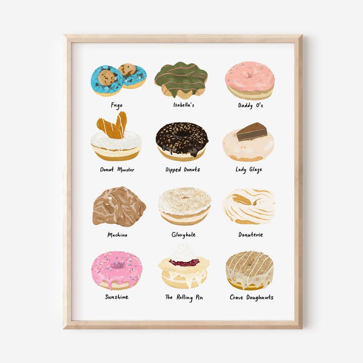 Donuts of Ontario Print for wholesale by SnaptureThis