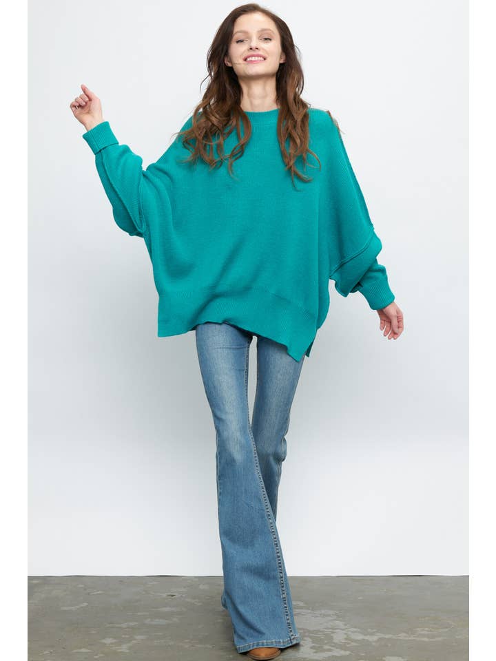 Newbury Kustom - Wholesale Tunic Sweater - Women's - 10319A -Slouchy silhouette pullover sweater27