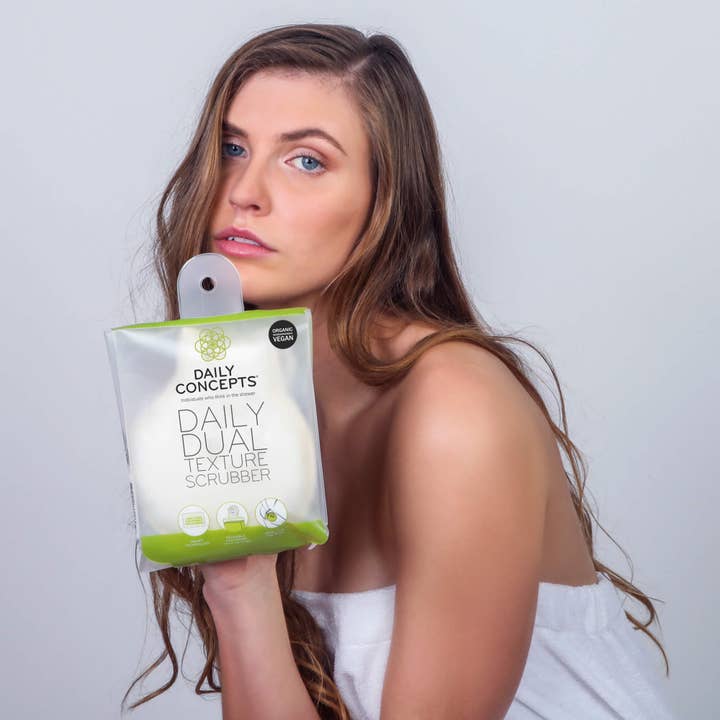 Daily Concepts - Wholesale Bath Pouf/Sponge - Daily Dual Texture Scrubber10