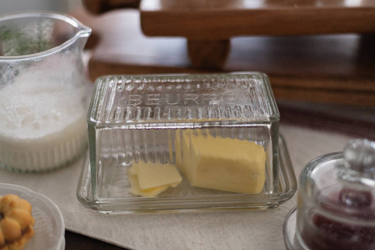 etúHOME - Wholesale Butter Dish - Glass Butter Dish | Bistro | Clear Glass4