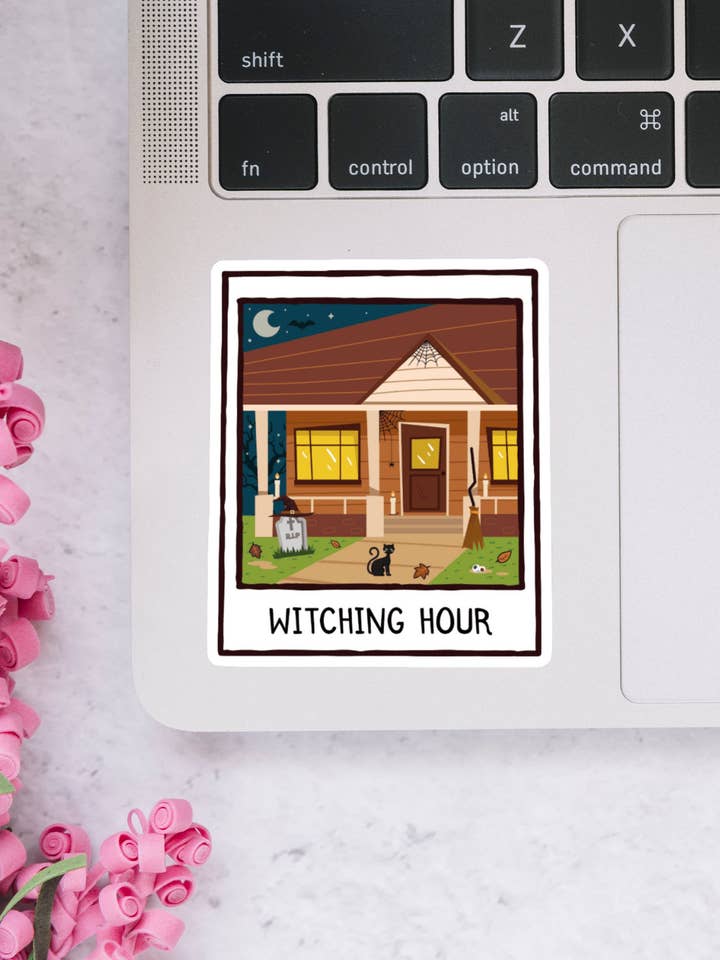 Witching Hour Doodle Sticker, Cosy Halloween for wholesale by Dotesy Designs