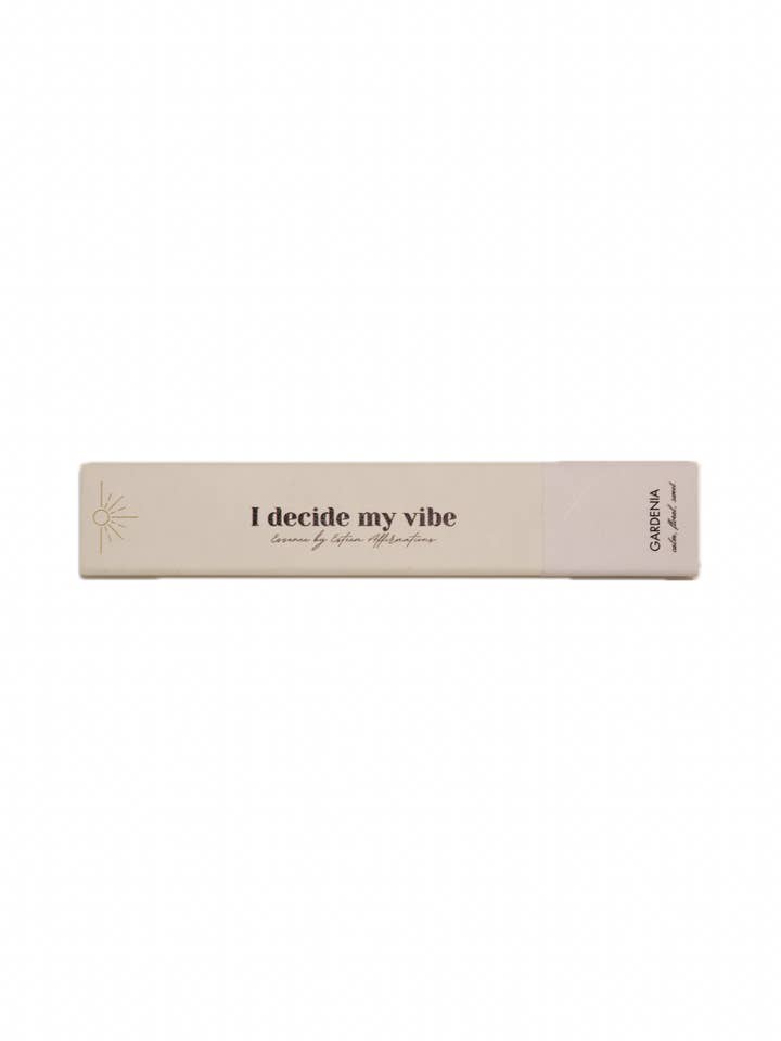 I Decide My Vibe: Gardenia-Scented Incense for wholesale by Esteem Affirmations